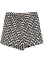 VALENTINO Linen Shorts with Concealed Fly and Elastic Waistband