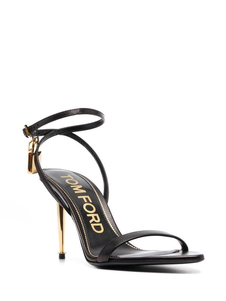 TOM FORD Elevated Leather Sandals 8cm Heel