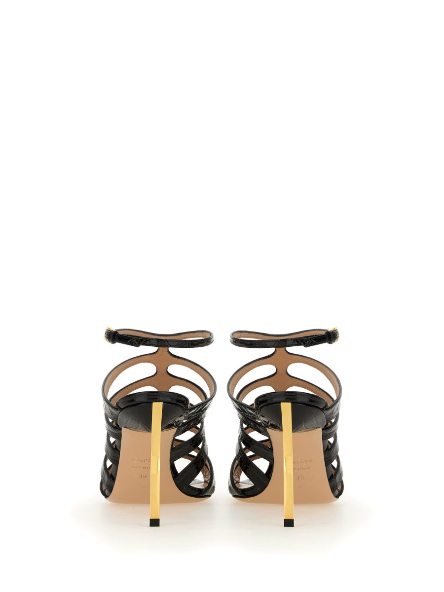 TOM FORD Sophisticated Leather Sandal