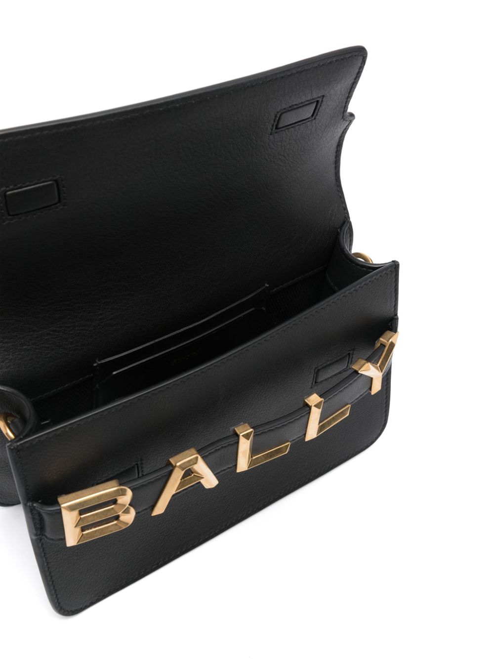 BALLY おしゃれな24SSレディースショルダーバッグ - ブラック＆ゴールド