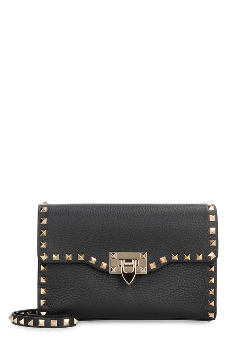 VALENTINO Mini Leather Crossbody Handbag with Decorative Studs