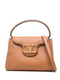 VALENTINO GARAVANI Maxi Pebbled Texture Handbag with Signature Foldover Top