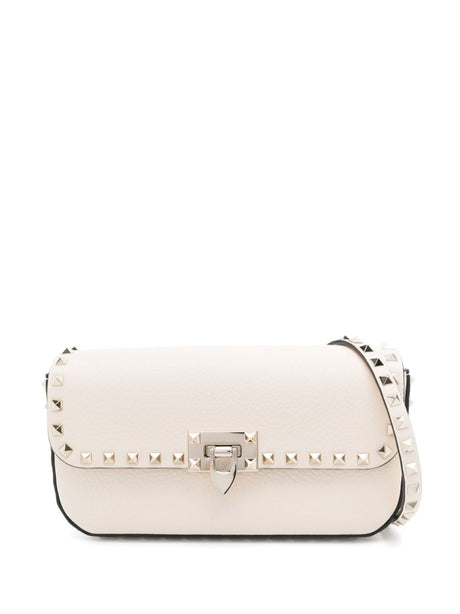 VALENTINO GARAVANI Pebbled Mini Rockstud Crossbody Handbag