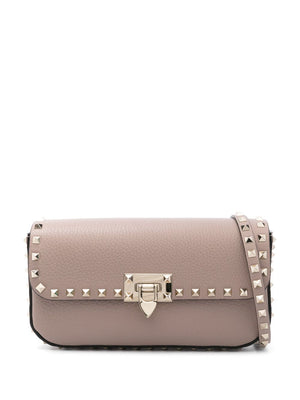 VALENTINO GARAVANI Pebbled Mini Rockstud Crossbody Handbag