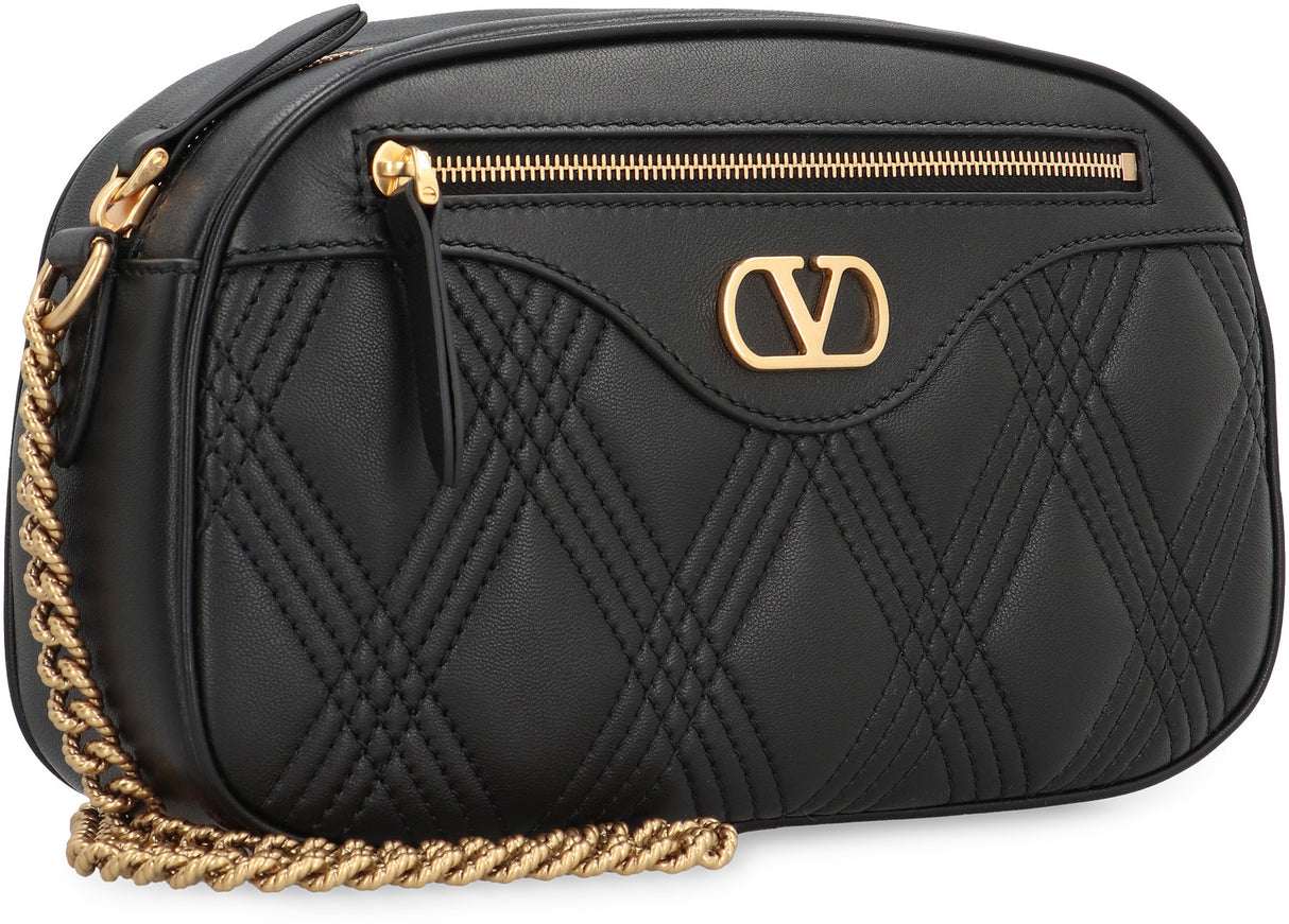 VALENTINO Mini Lamb Quilted Leather Shoulder Handbag