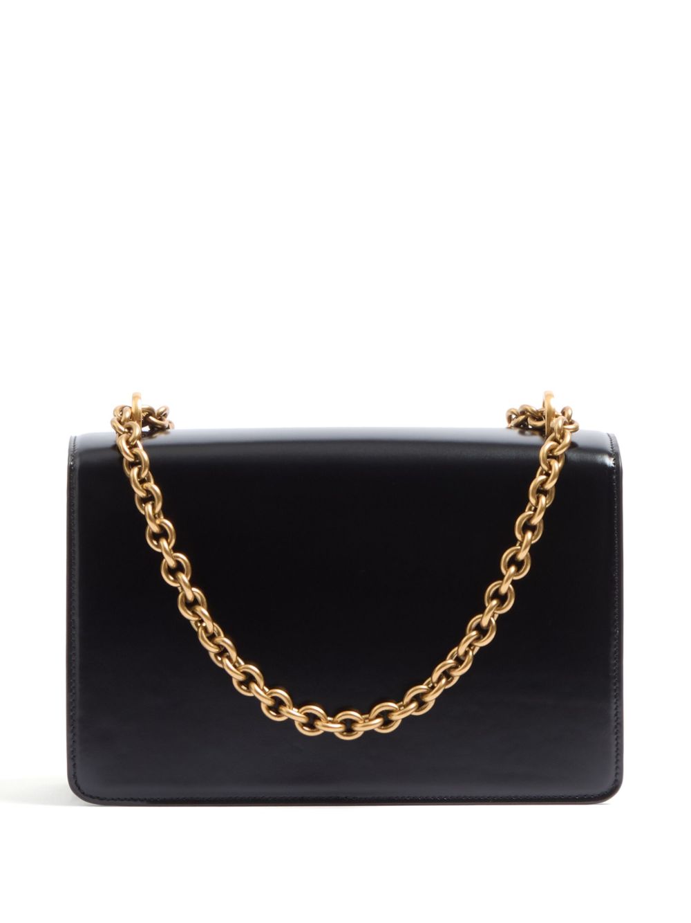 VALENTINO GARAVANI Mini Leather Foldover Top Handbag with Chain-Link Strap