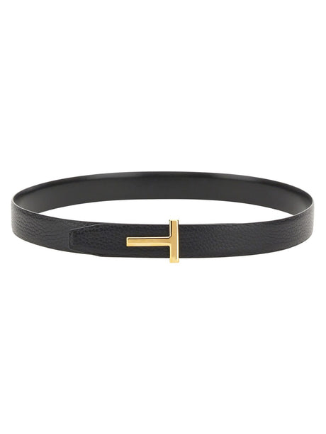 TOM FORD Reversible T Line Leather Belt for Women