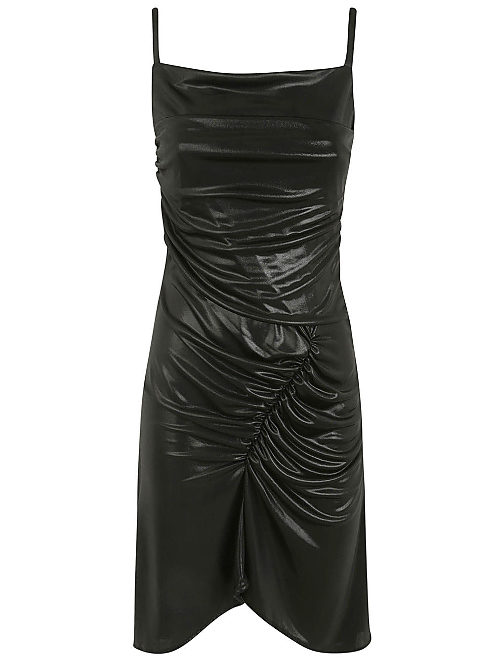 MARINE SERRE Draped Pleated Dress