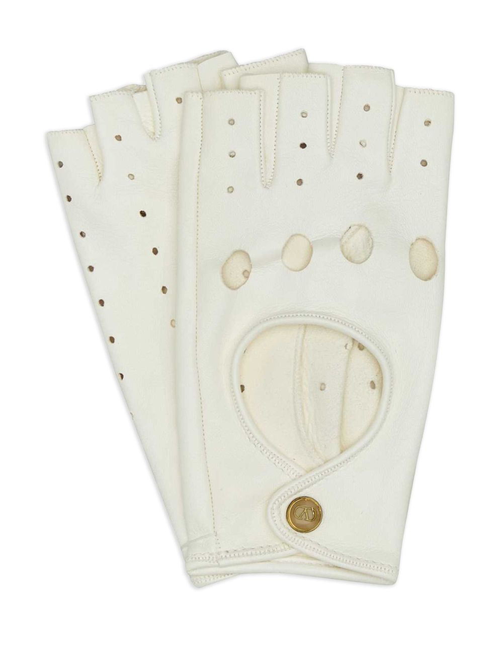 VALENTINO GARAVANI Signature Leather Fingerless Gloves