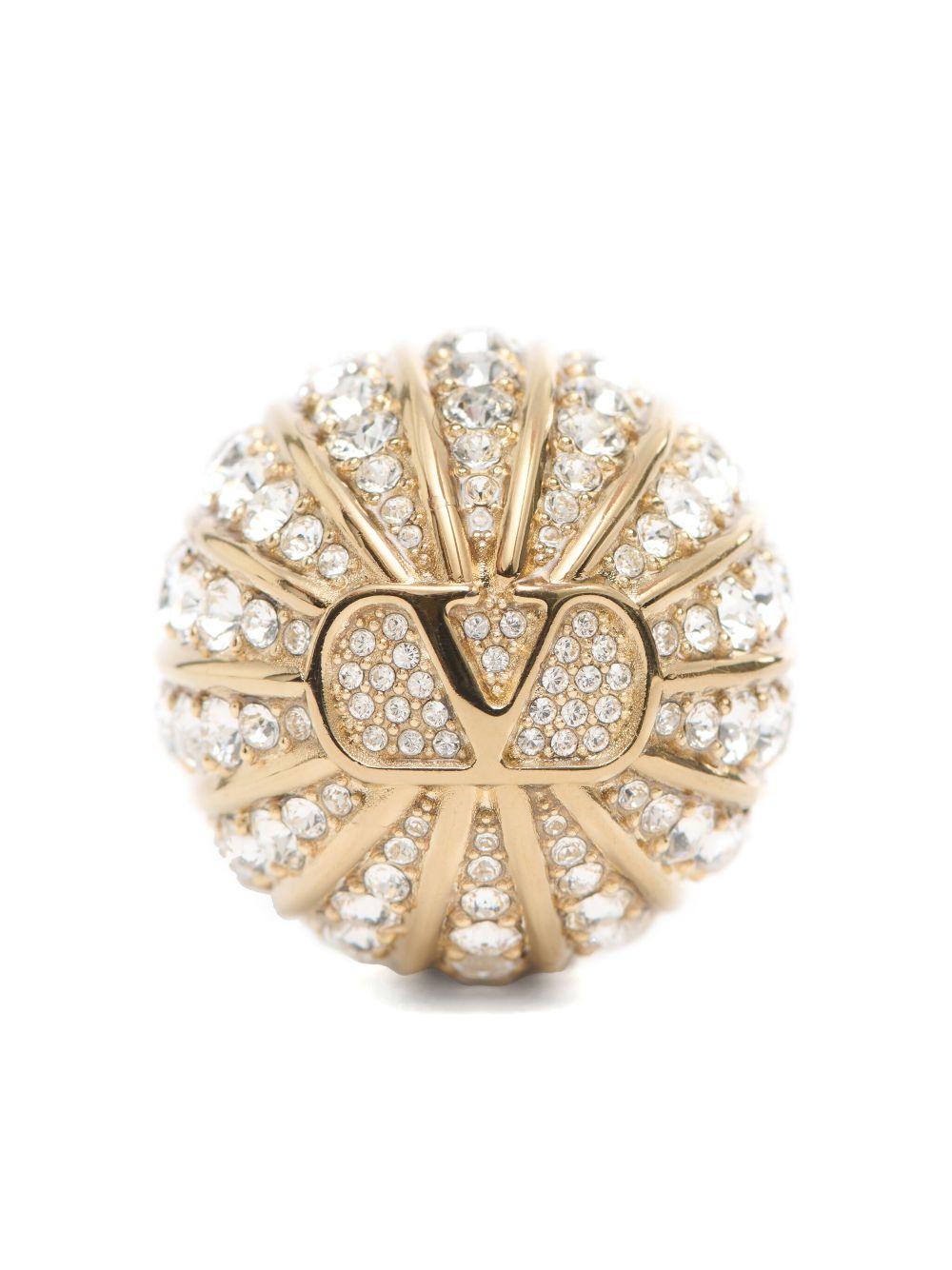 VALENTINO GARAVANI Elegant Clip-On Earrings with Crystal Embellishment