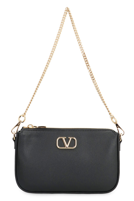 VALENTINO Vlogo Signature Mini Leather Crossbody Handbag