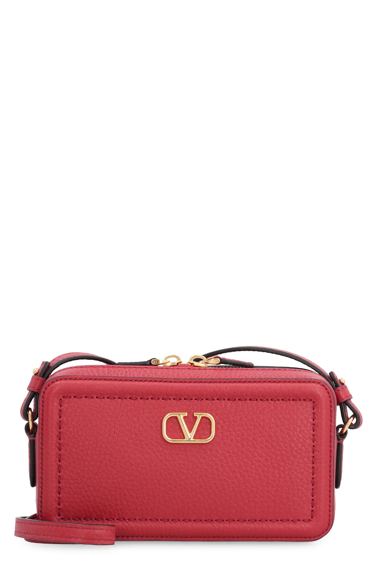 VALENTINO Alltime Mini Leather Crossbody Handbag