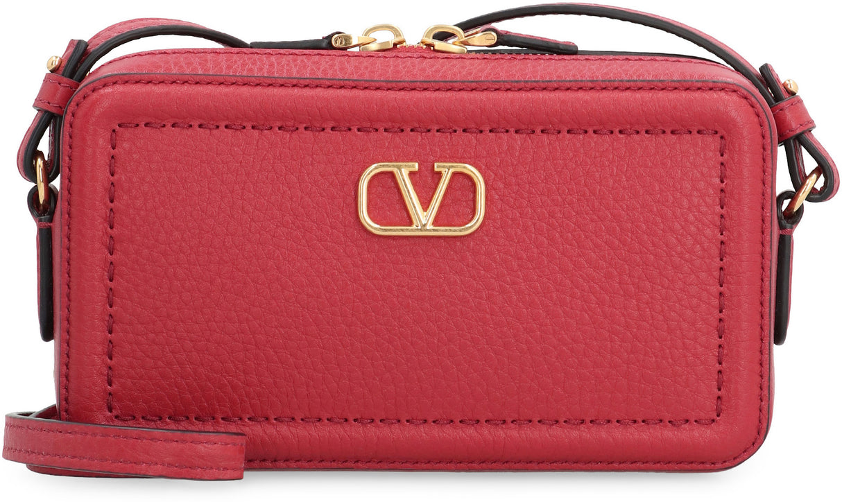 VALENTINO Alltime Mini Leather Crossbody Handbag