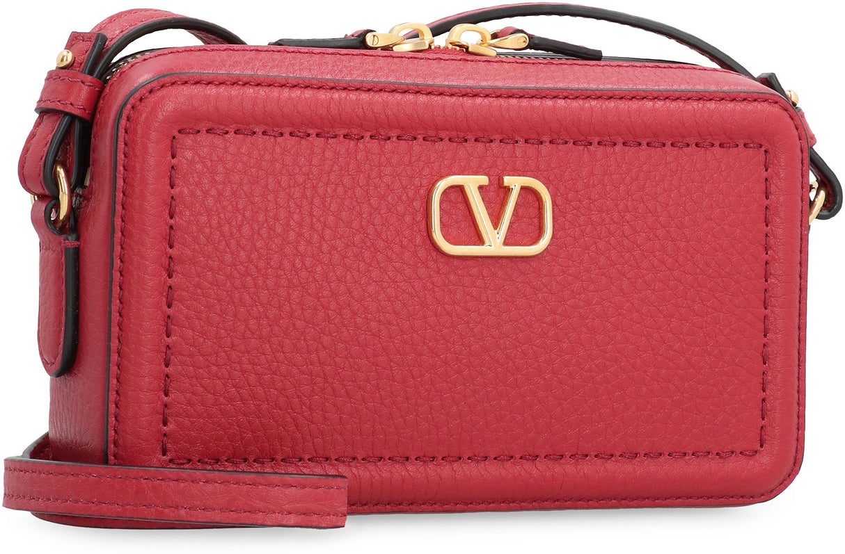 VALENTINO Alltime Mini Leather Crossbody Handbag