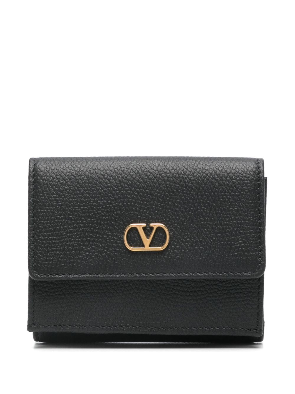 VALENTINO GARAVANI Mini Vlogo Signature Leather Wallet