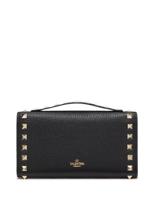 VALENTINO GARAVANI Rockstud Leather Mini Wallet on Chain