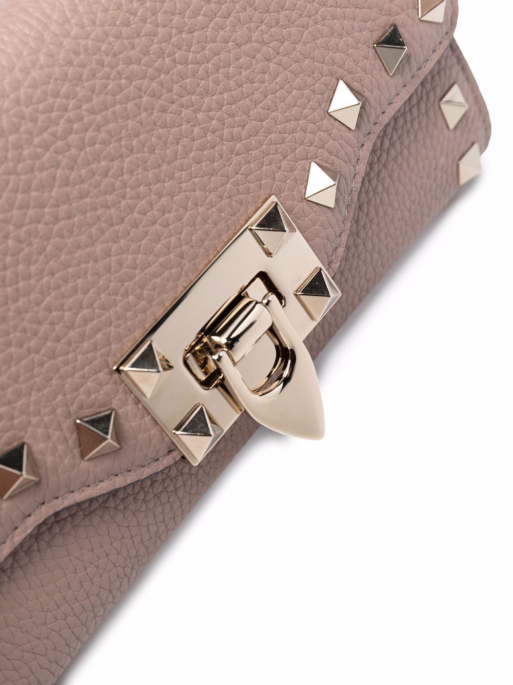 VALENTINO GARAVANI Rockstud Leather Mini Wallet on Chain