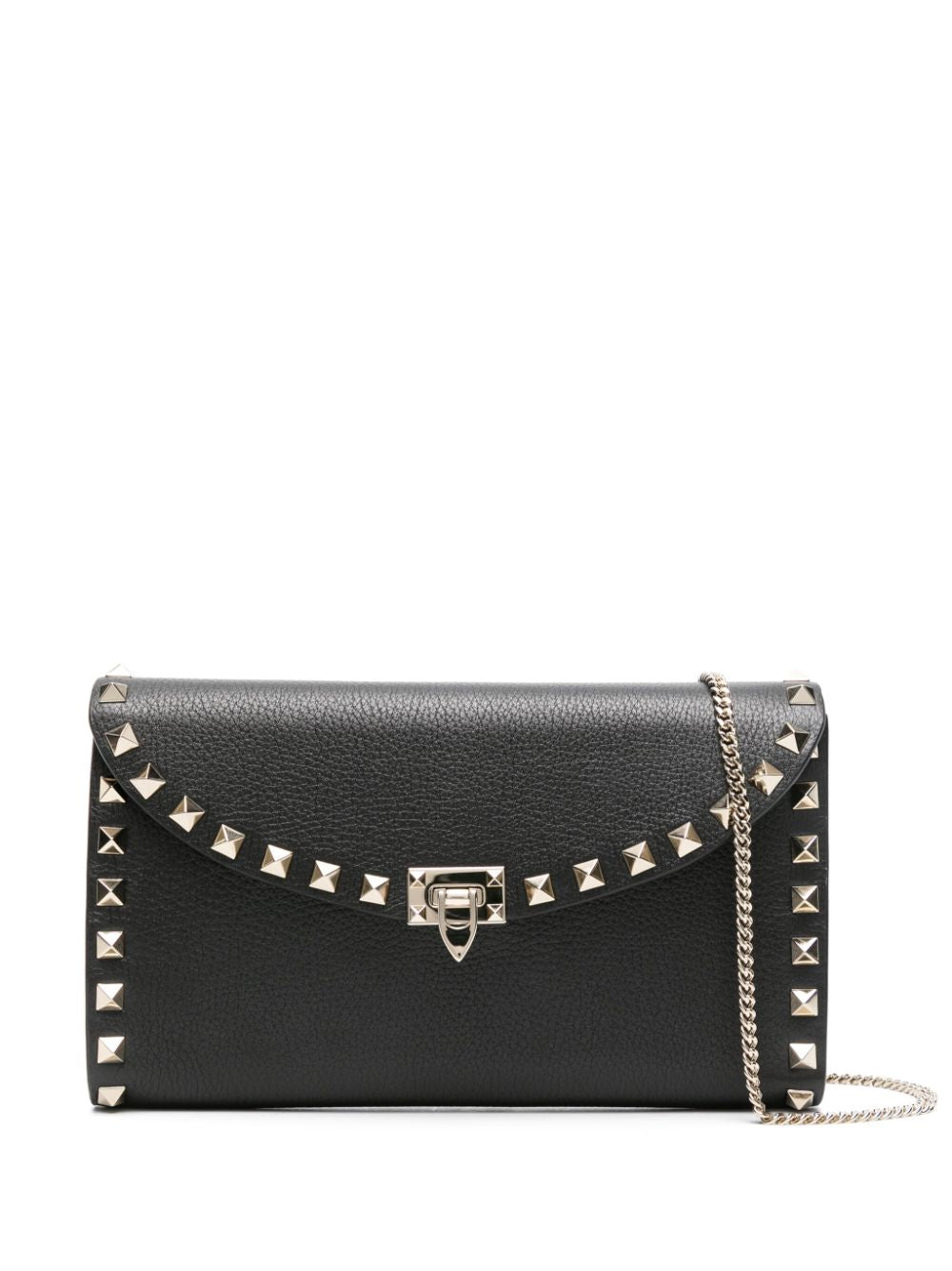 VALENTINO GARAVANI Mini Rockstud Leather Handbag with Detachable Shoulder Strap