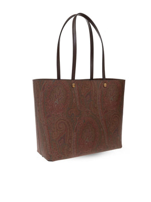 ETRO Mini Paisley-Pattern Canvas Top with Detachable Handbag