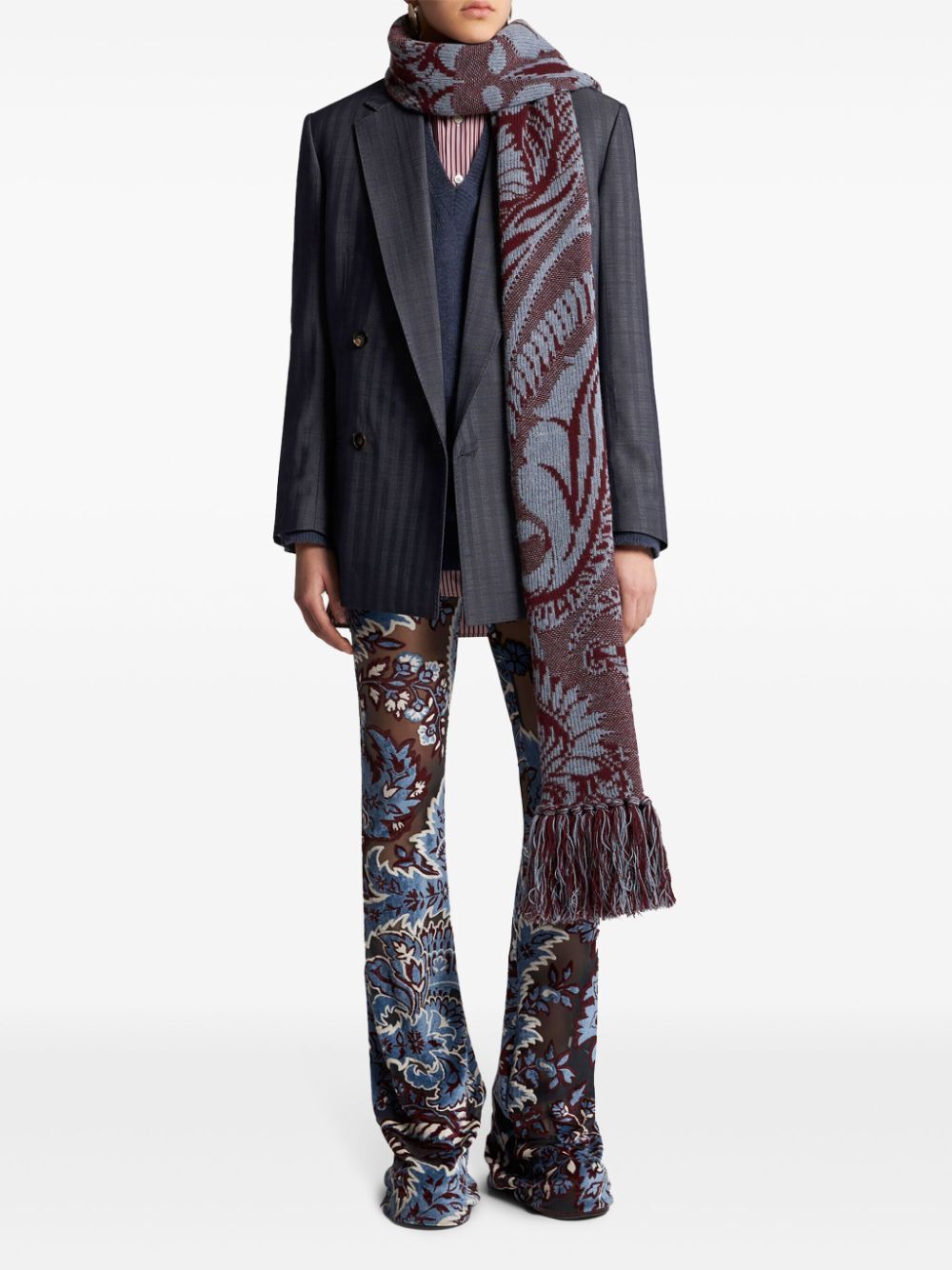 ETRO ウールダブルブレストジャケット