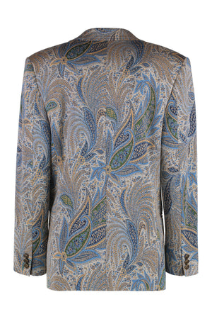 ETRO Double-Breasted Jacket with Paisley Motif for Women