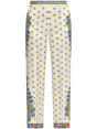 ETRO Amebas Print Natural Pants for Women - SS25