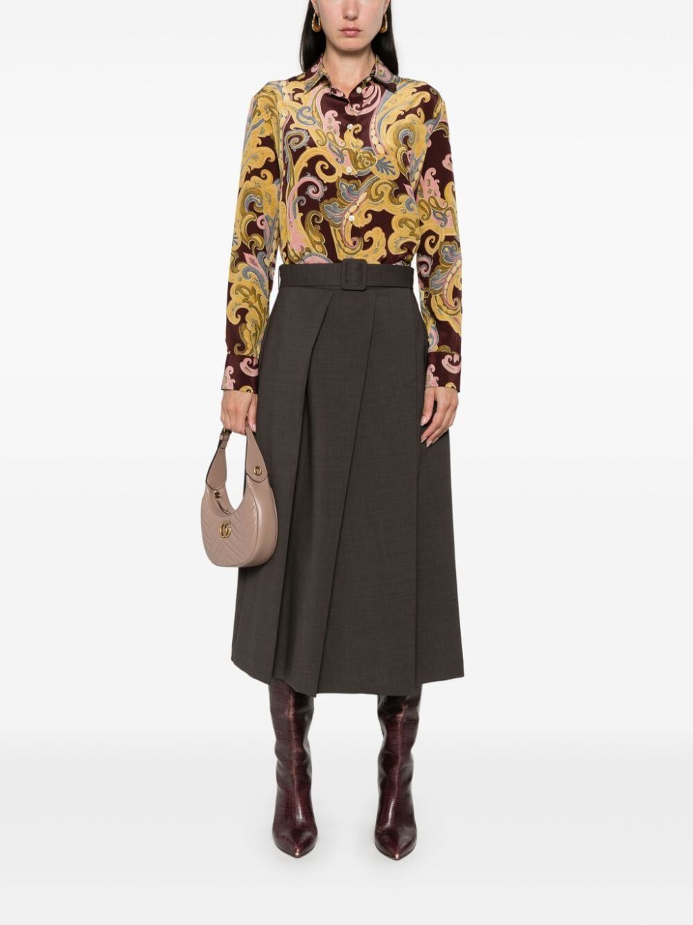 ETRO シルクグラフィックプリントシャツ - FW24コレクション