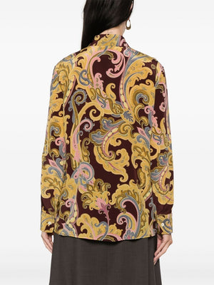 ETRO シルクグラフィックプリントシャツ - FW24コレクション