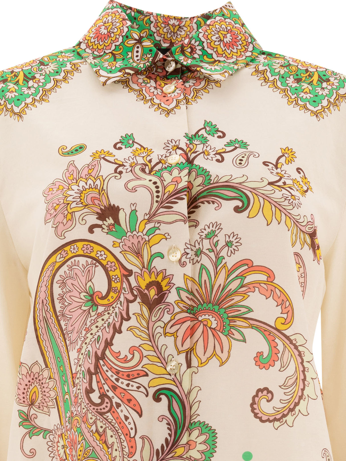 ETRO Buttoned Long-Sleeved Silk Shirt for Women