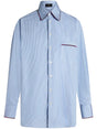 ETRO Cotton Poplin Shirt with Piped Trim for Women