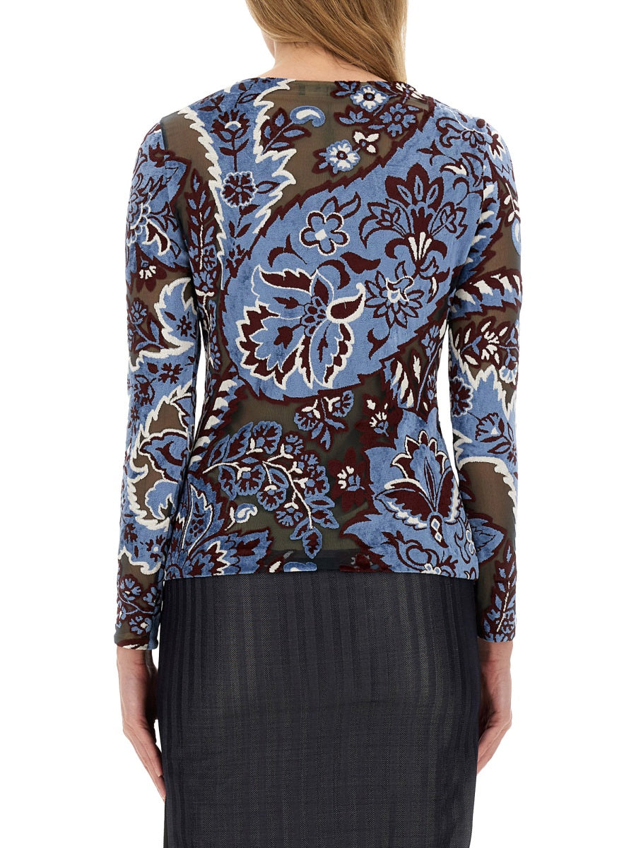 ETRO Slim Fit Mini Tulle Top for Women