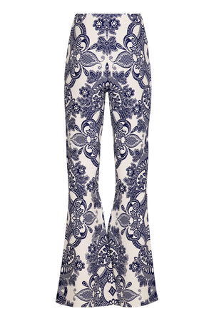 ETRO Flared Hem Knit Trousers