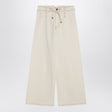 ETRO High-Waisted Culotte Jeans with Removable Belt