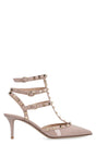 VALENTINO Pointed Toe Slingback Pumps with Decorative Studs & Stiletto Heels