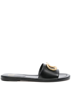 VALENTINO GARAVANI Signature Vlogo Leather Sandals for Women