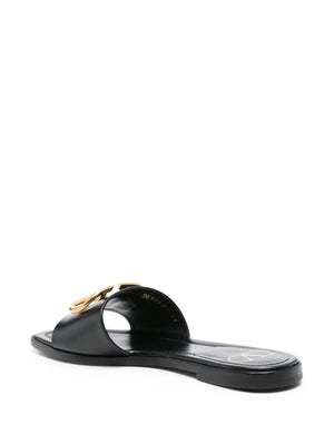 VALENTINO GARAVANI Signature Vlogo Leather Sandals for Women