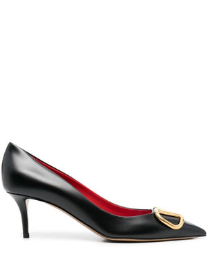 VALENTINO GARAVANI Signature Leather Pumps with Pointed Design