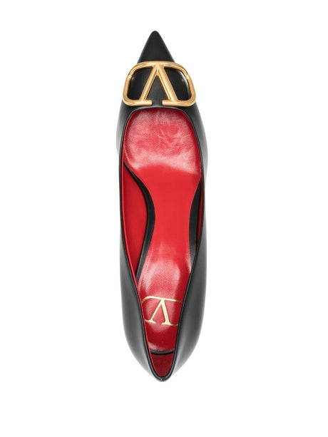 VALENTINO GARAVANI Signature Leather Pumps with Pointed Design