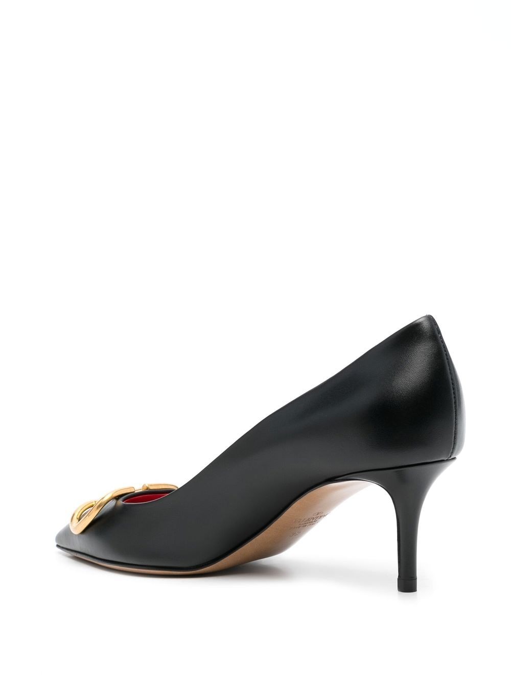 VALENTINO GARAVANI Signature Leather Pumps with Pointed Design