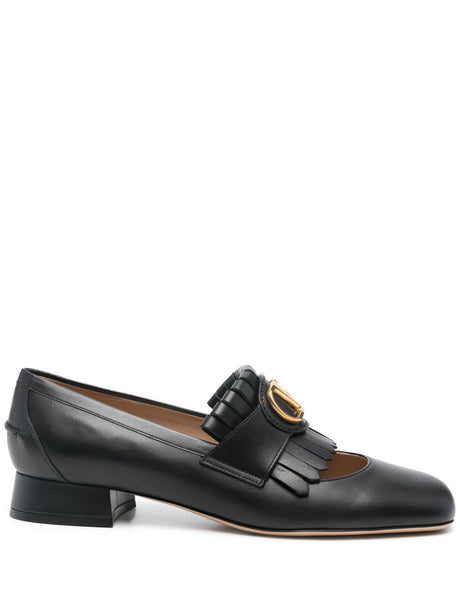 VALENTINO GARAVANI Loafer Signature Leather with Fringe Detailing