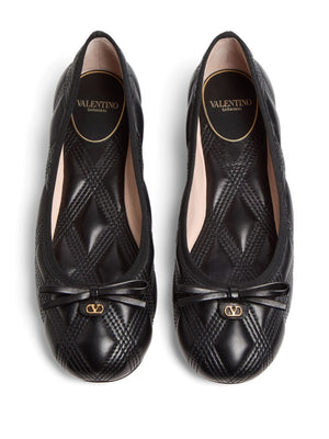 VALENTINO GARAVANI Quilted Leather Ballet Flats