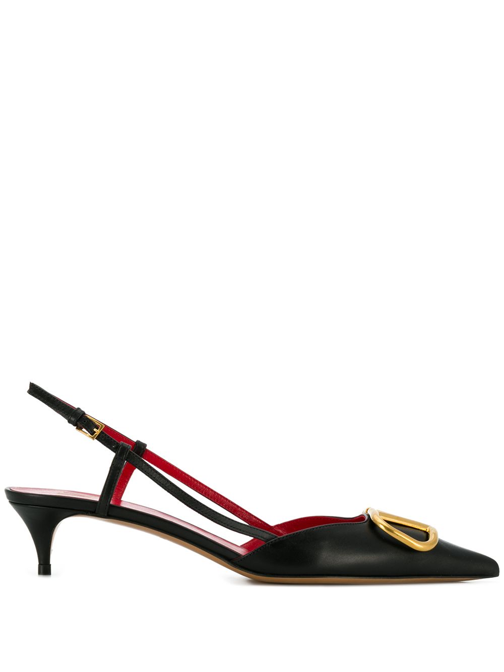 VALENTINO GARAVANI Signature Slingback Pumps with Pointed Toe and 40mm Heel