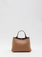 TOD'S Mini Hammered Leather Handbag with T Charm - 24x17x15cm