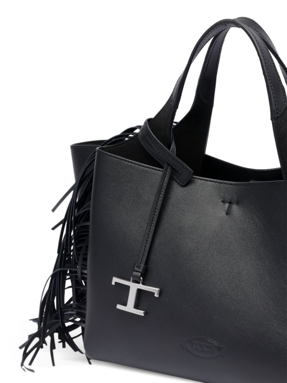 TOD'S Mini Leather Tote Handbag with Carabiner Fastening