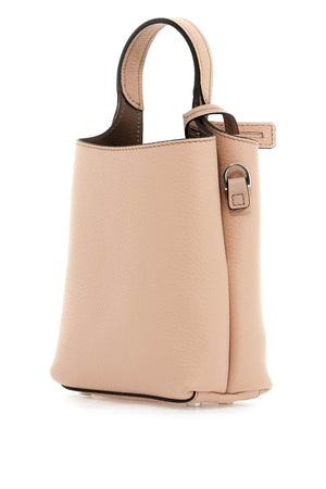 TOD'S Taupe Brown Leather Tote Handbag - SS24 Collection