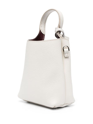 TOD'S Mini Leather Pebbled Texture Bucket Handbag