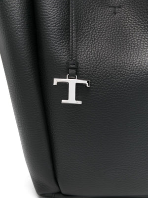 TOD'S Mini Pebbled Leather Bucket Handbag