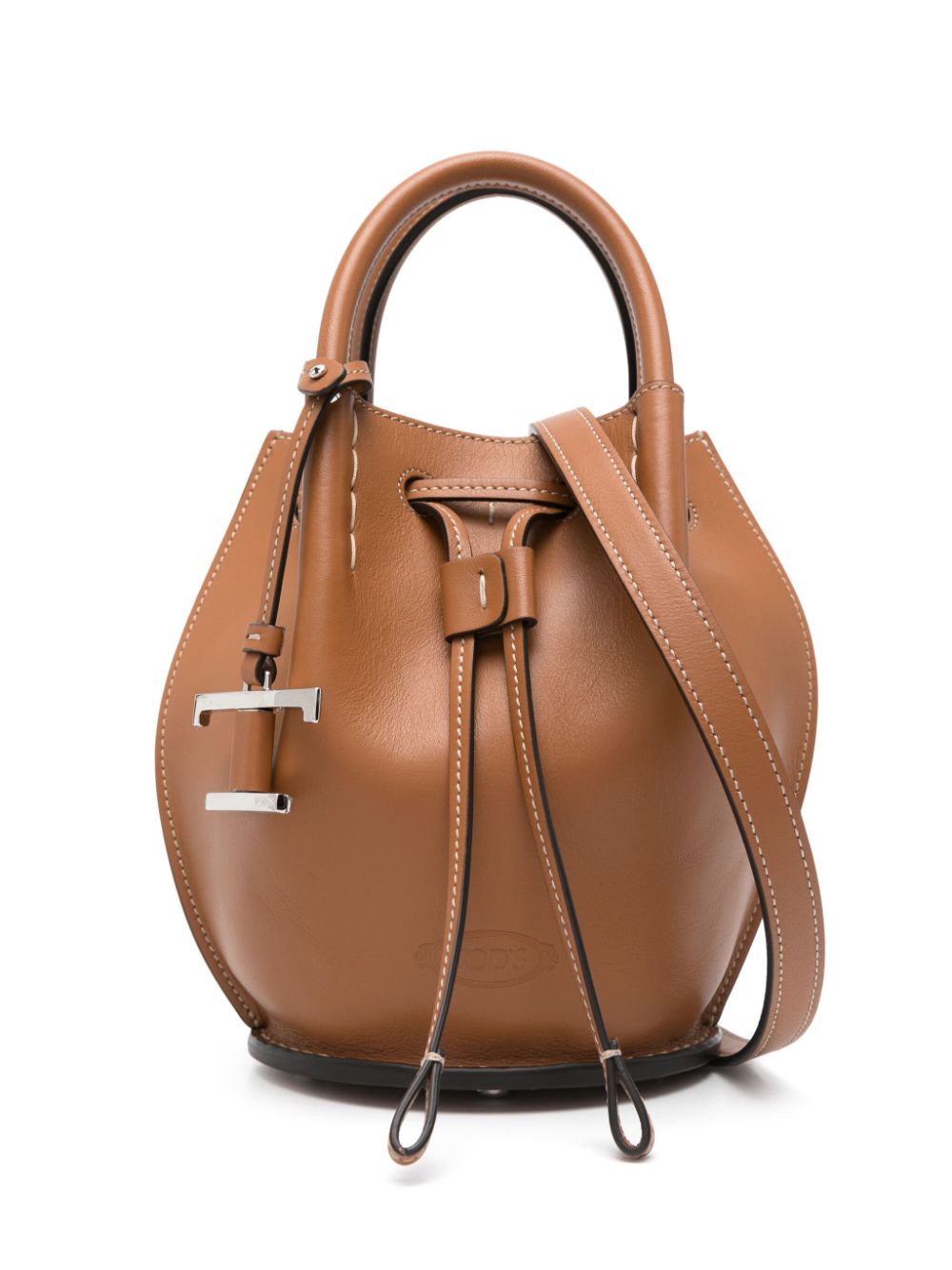 TOD'S Mini Leather Bucket Handbag