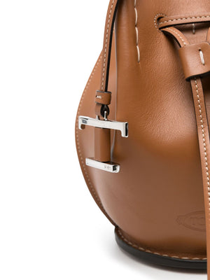 TOD'S Mini Leather Bucket Handbag