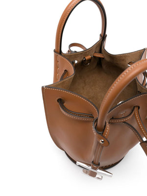 TOD'S Mini Leather Bucket Handbag